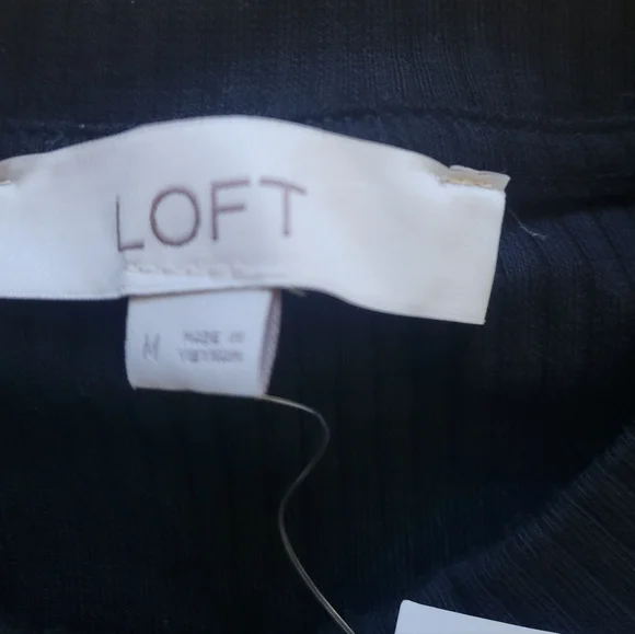 LOFT Ribbed Button Cardigan Jacket Size M NWT - Picture 5 of 5